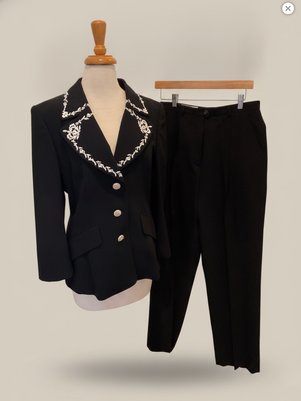 Escada Black Lined Jacket with Branded Label